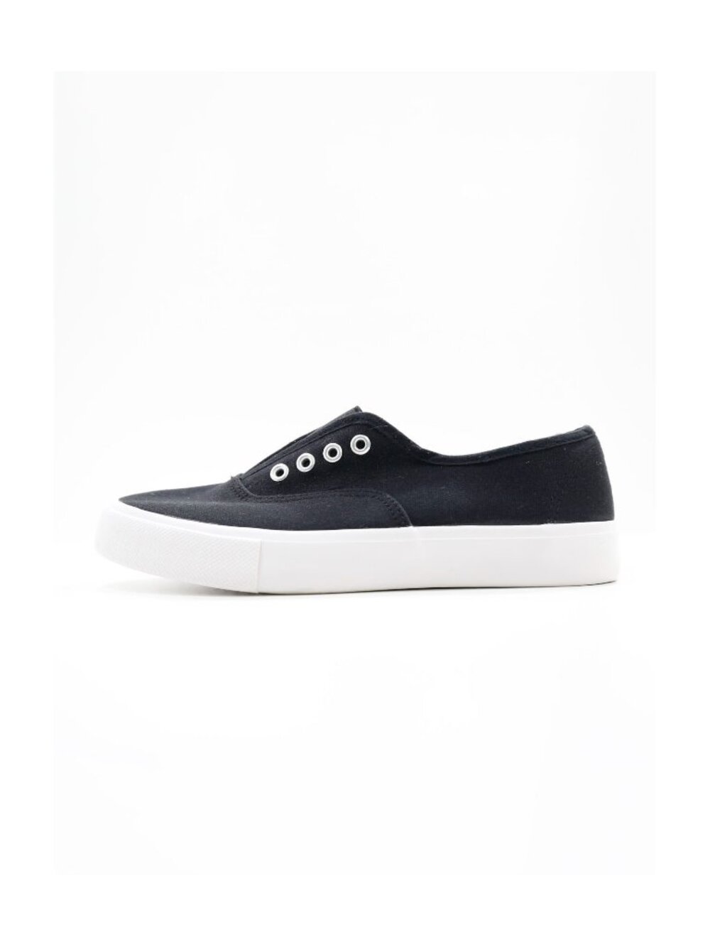 Torrid Black Canvas Low Top Slip On Sneakers - 8 M
